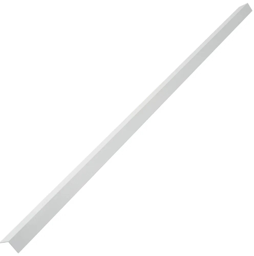 Perfis angulares p/ pavimento em alumínio 5 pcs 170 cm prateado