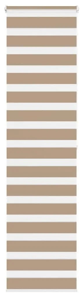 vidaXL Cortina de zebra 55x200 cm largura do tecido 50,9 cm poliéster