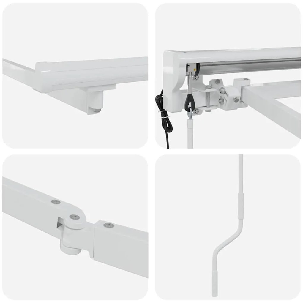 Toldo Elétrico Branco 2.5 x 2 m Alumínio