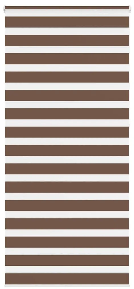 vidaXL Cortina de zebra 100x230 cm largura do tecido 95,9 cm poliéster