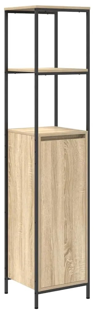 Conjunto de Móveis de Banheiro de 3 Peças Carvalho Sonoma Madeira Inge