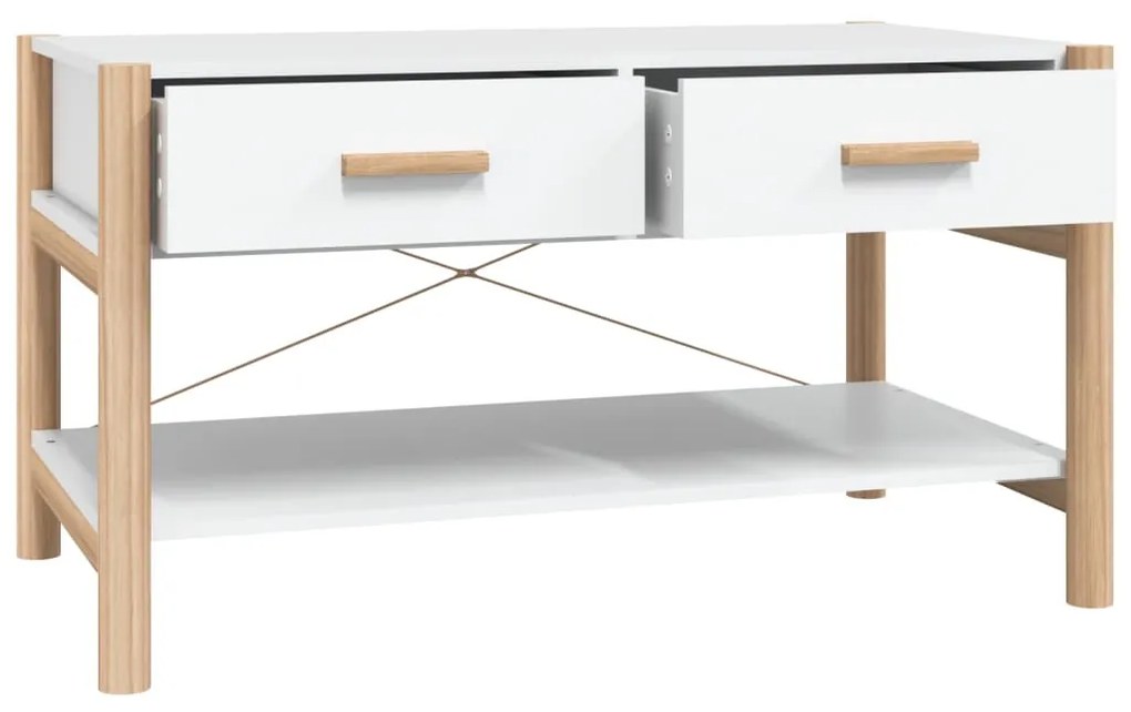 Mesa de centro 82x48x45 cm derivados de madeira branco