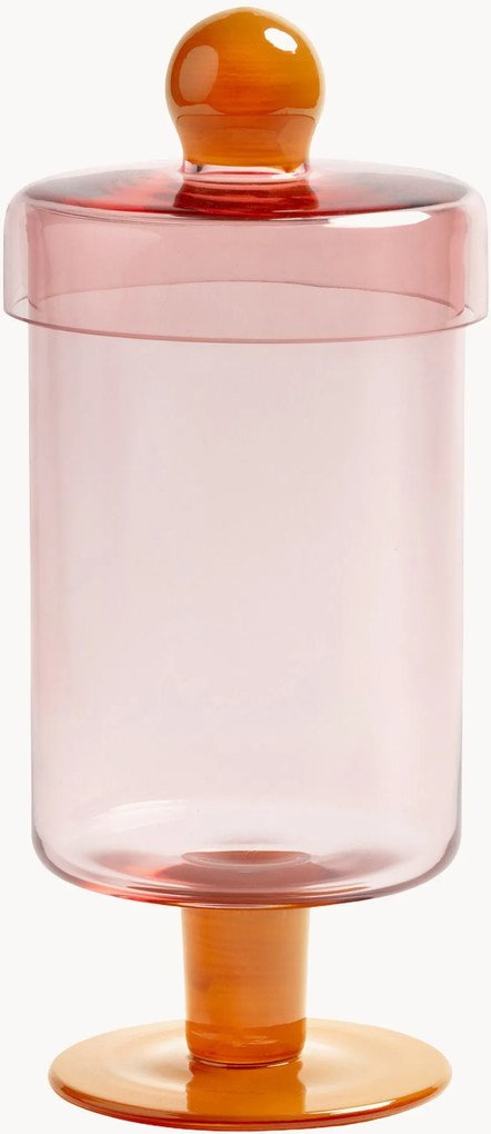 Pote de vidro artesanal Duo