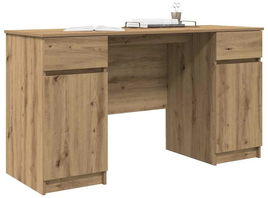 Mesa vidaXL Artisan Carvalho 140x49x76 cm Madeira de engenharia