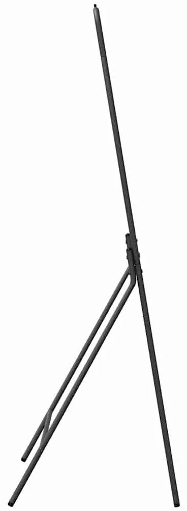 Suporte de Roupa Preto Metal Padrão Colapsável Suporte de Roupa