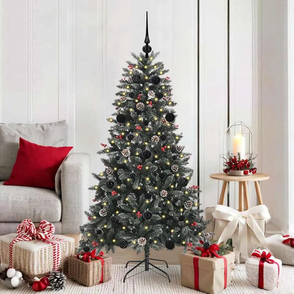 vidaXL Árvore de Natal Artificial Verde 150 cm PVC, Plástico e Aço