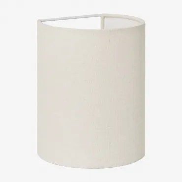 Luminária De Parede Em Linho Kiraz ↔︎ 15 X ↑20 Cm & Linho Branco - Sklum