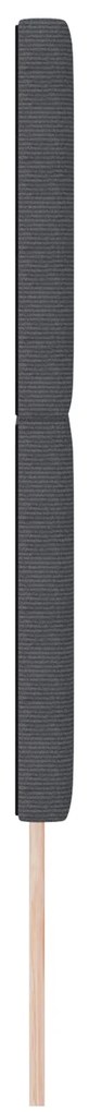 Cabeceira vidaXL Design Simples Cinza Escuro 140 cm Tecido de Corduroy