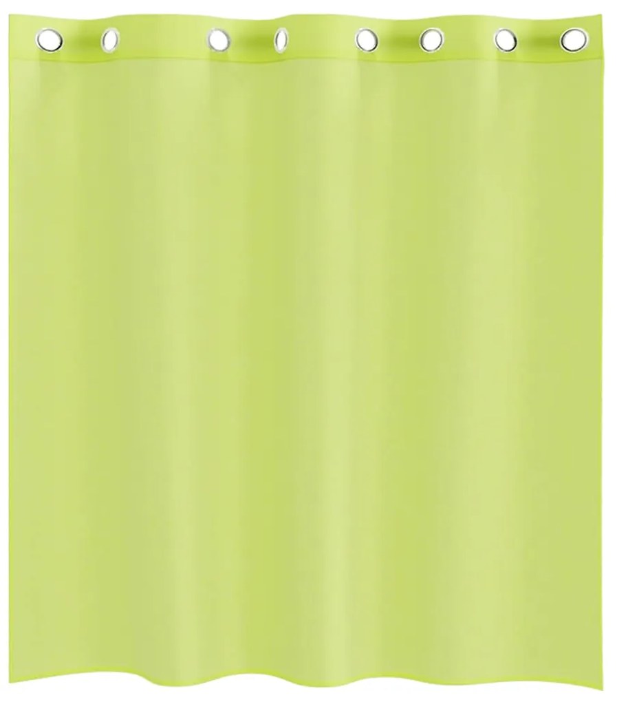 Cortinas de voile com ilhós 2 pcs verde-maçã 140x140 cm