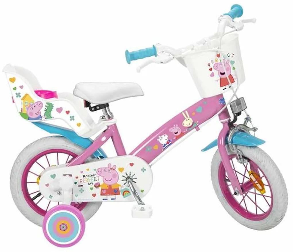 Bicicleta Infantil Toimsa Peppa Pig Cor de Rosa 12"