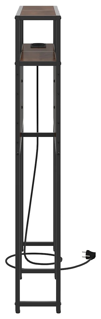 Cabeceira de armazenamento Carvalho castanho 80 cm