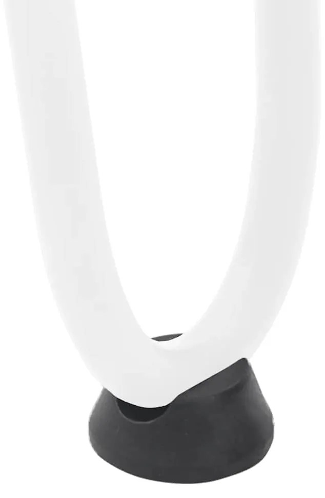 Pernas de grampo para mesa de centro 4 peças, branco, 20 cm, aço maciç