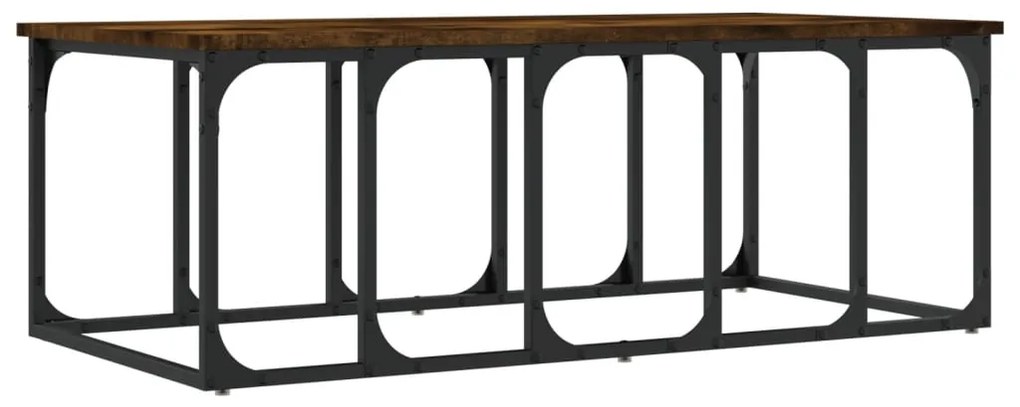 Mesa de centro 100x50x35,5 cm derivados madeira carvalho fumado