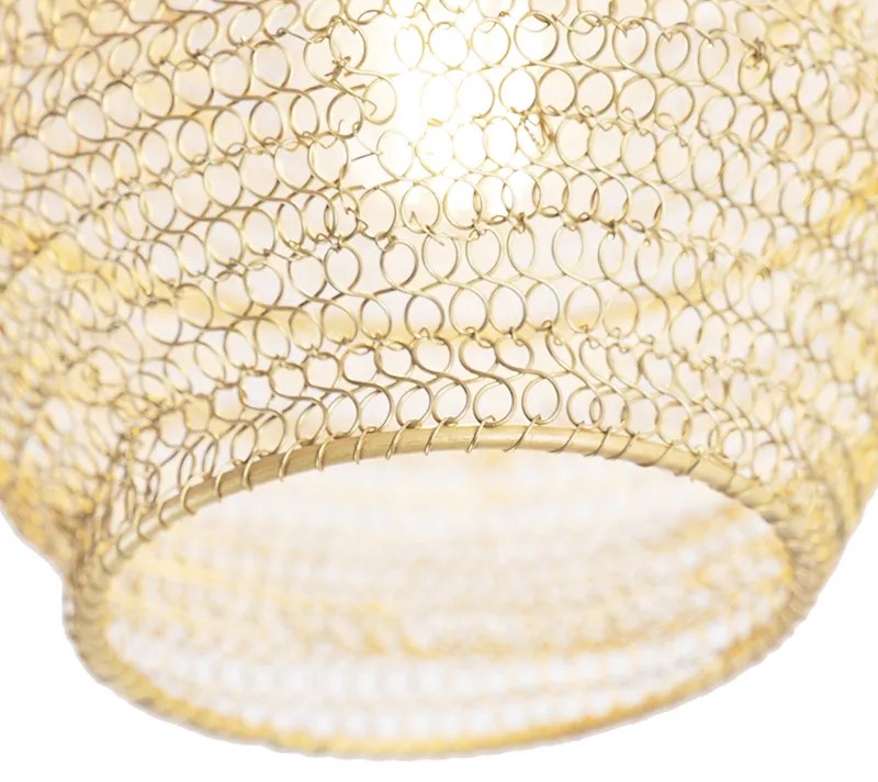 Candeeiro de teto oriental dourado - Nidum Bene Oriental