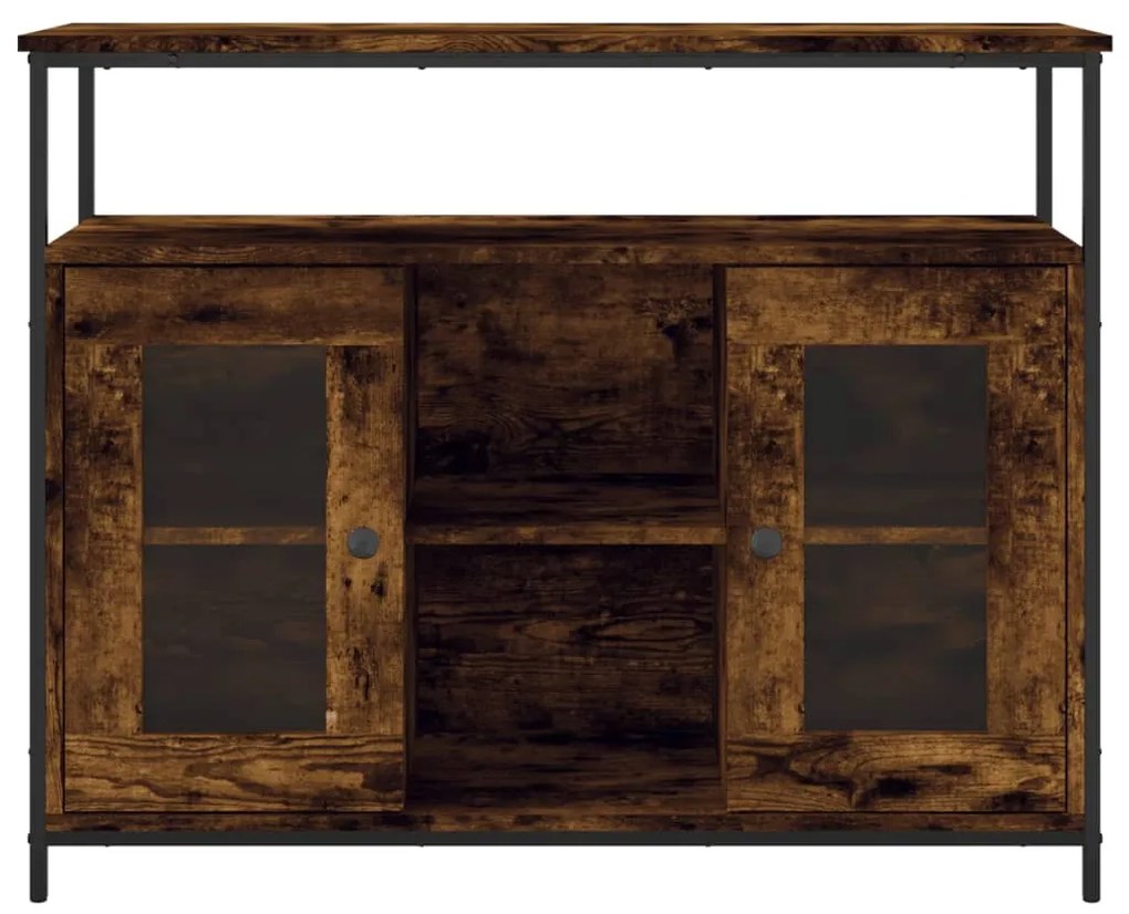 Aparador 100x35x80 cm derivados de madeira carvalho fumado