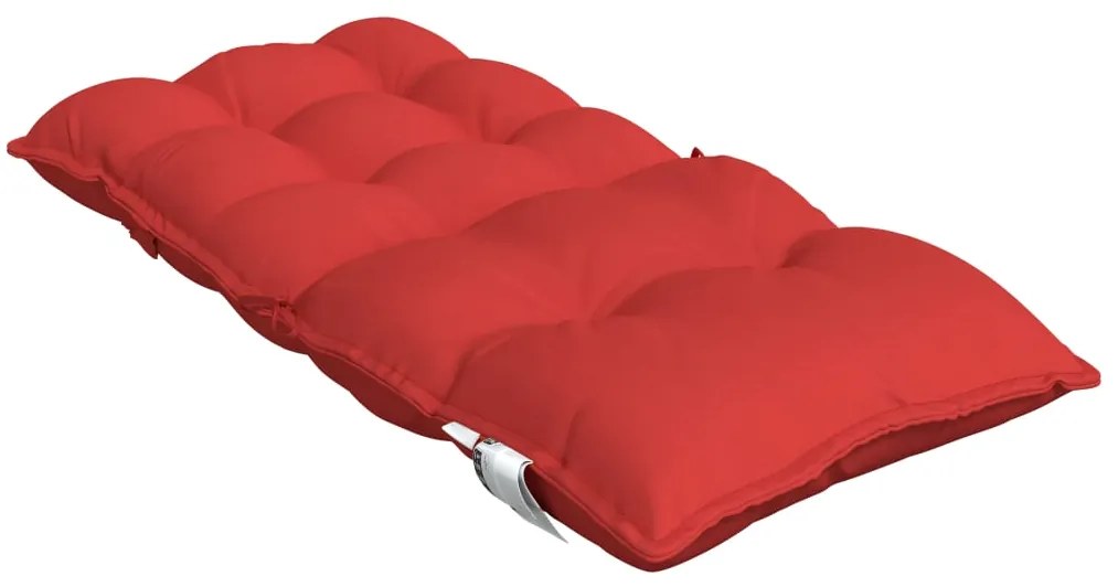 Almofadões cadeira encosto baixo 6 pcs tecido oxford vermelho
