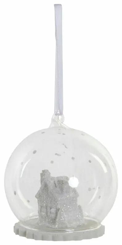 Bola de Natal DKD Home Decor Resina Cristal (8.4 x 8.4 x 8.4 cm)
