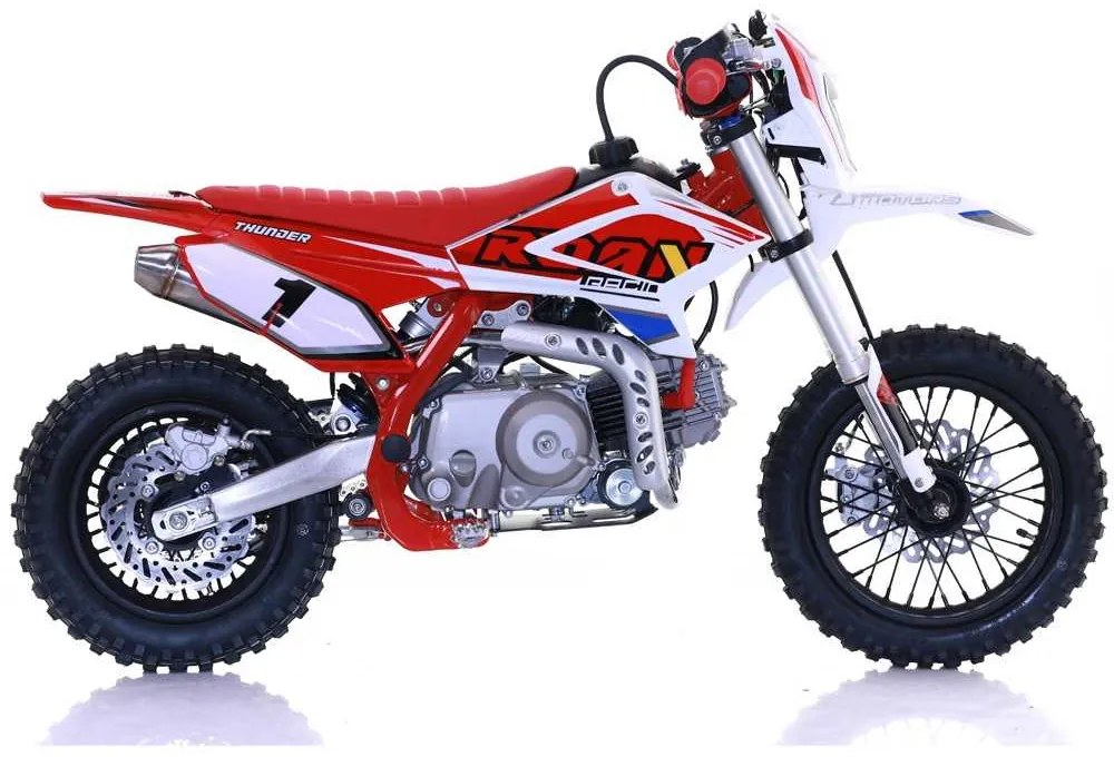 Mini moto infantil Pit bike automático 90cc Apollo Thunder Vermelha