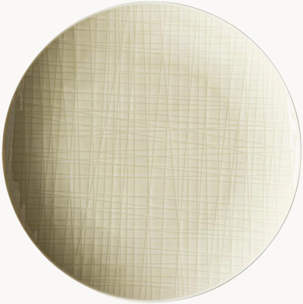 Prato raso Mesh Colours Cream, conjunto de 6