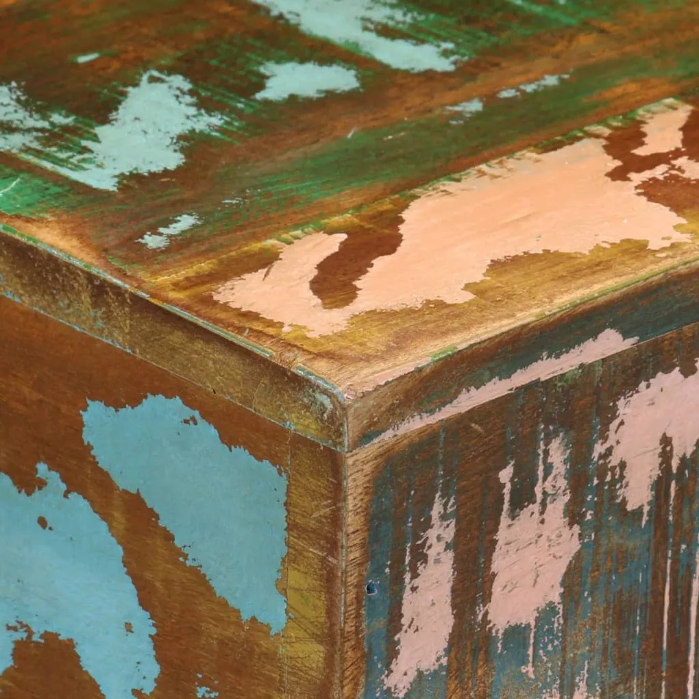 Mesa de apoio 40x30x51 cm madeira recuperada maciça