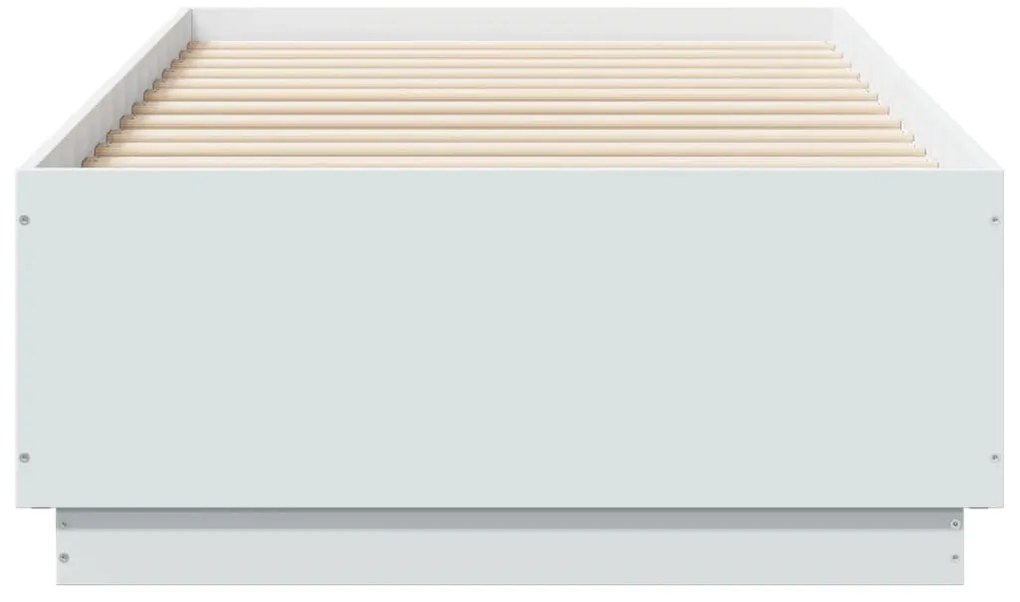 Estrutura de cama 90x190 cm derivados de madeira branco