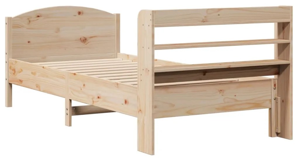 Cama sem colchão 100x200 cm madeira de pinho maciça