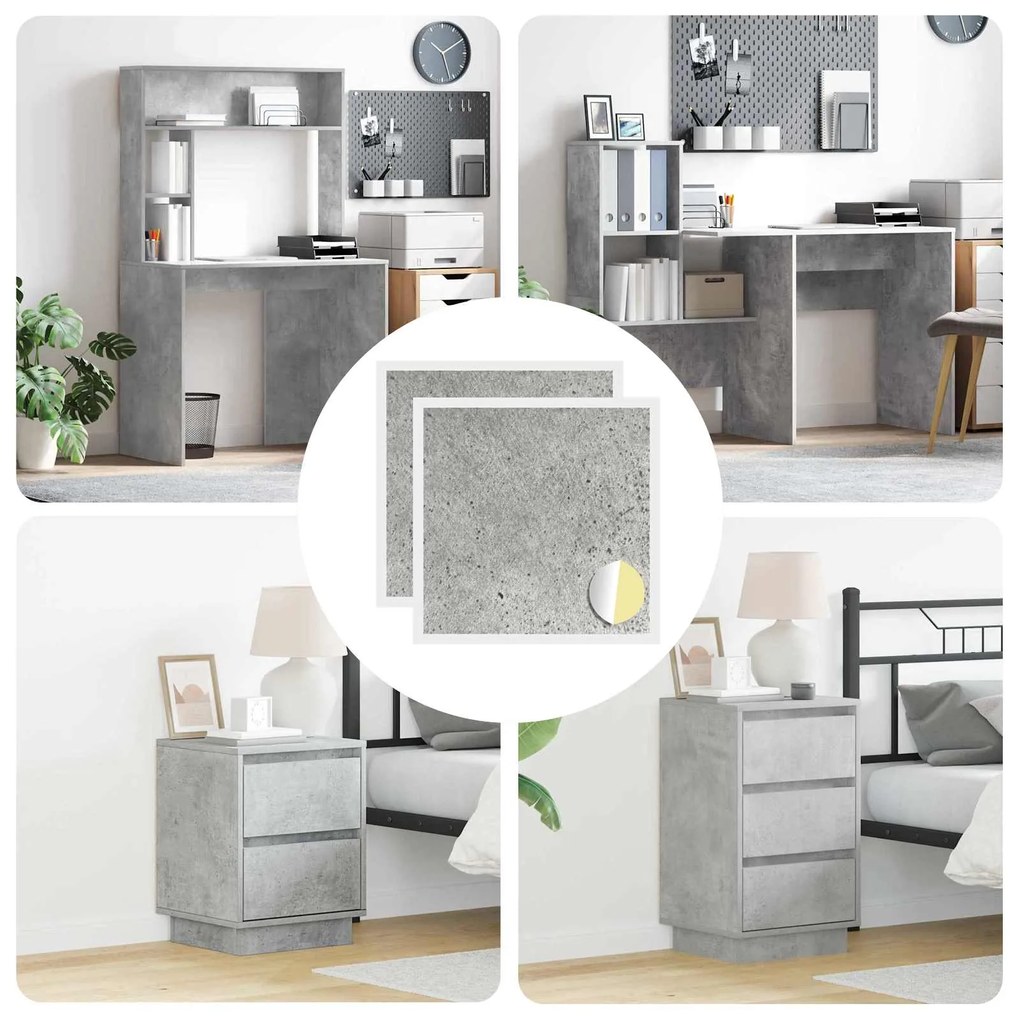 vidaXL Capa de Parafuso Autoadesiva 2 pcs Cinzento Ø 20 x 0,5 mm