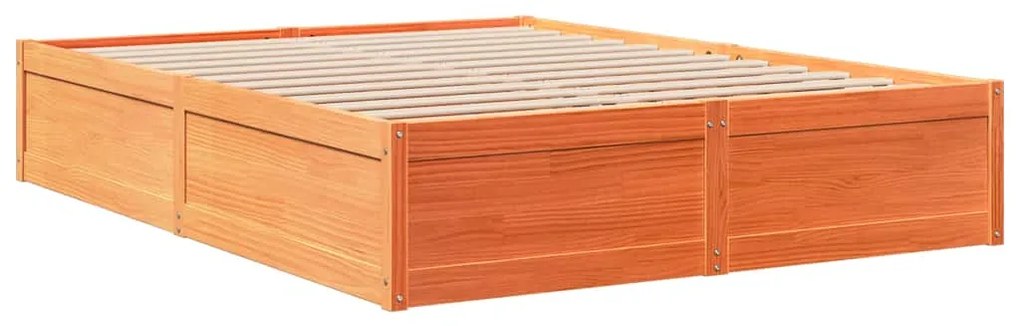 Cama com estante sem colchão 160x200 cm pinho maciço