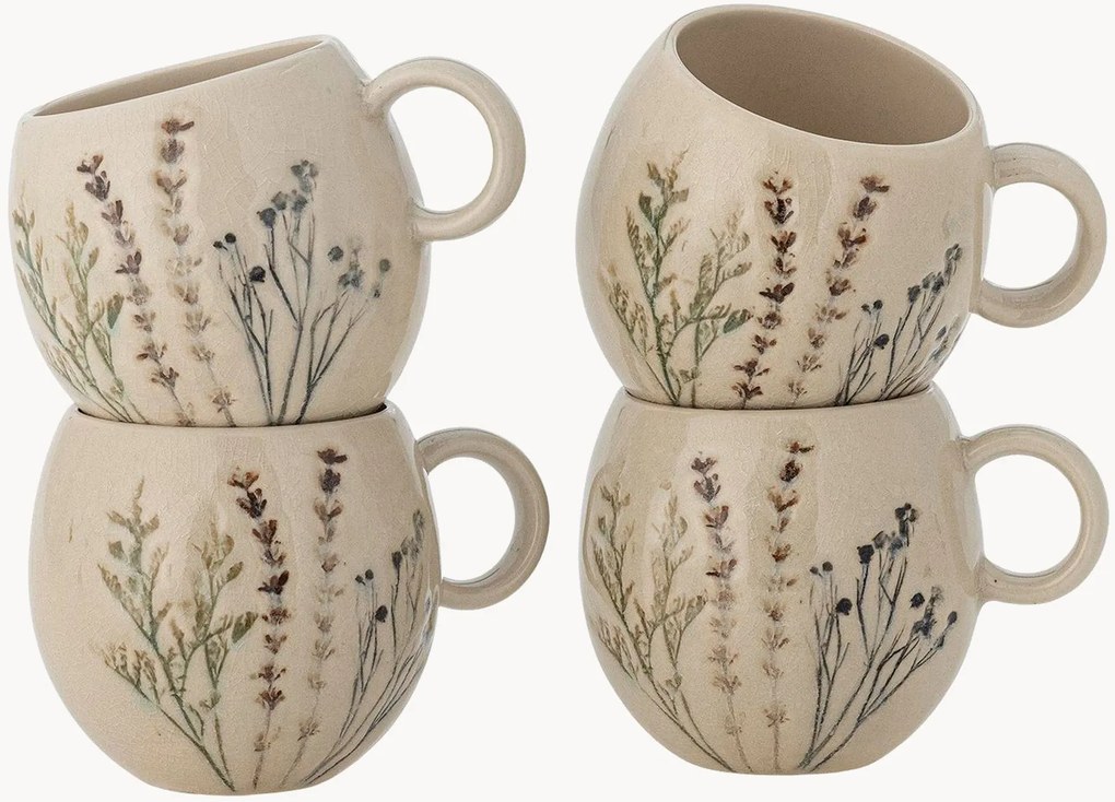 Canecas de café artesanais Bea, conjunto de 4