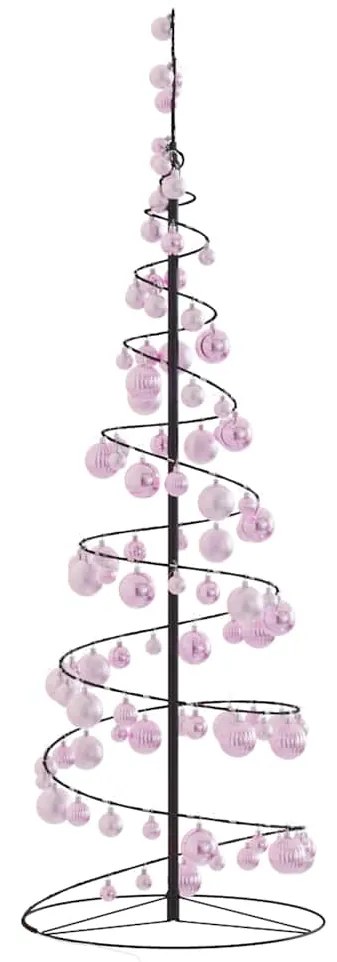 Árvore de Natal LED com Baubles 100 LEDs Branco Quente 150 cm