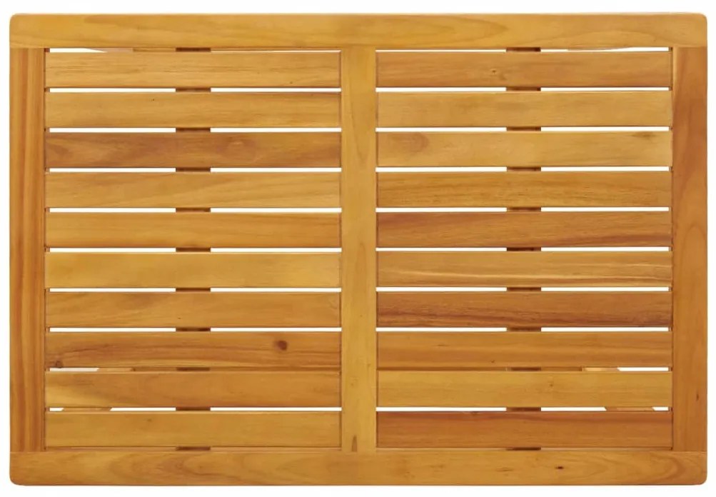 3 pcs conjunto de varanda com almofadões madeira acácia maciça