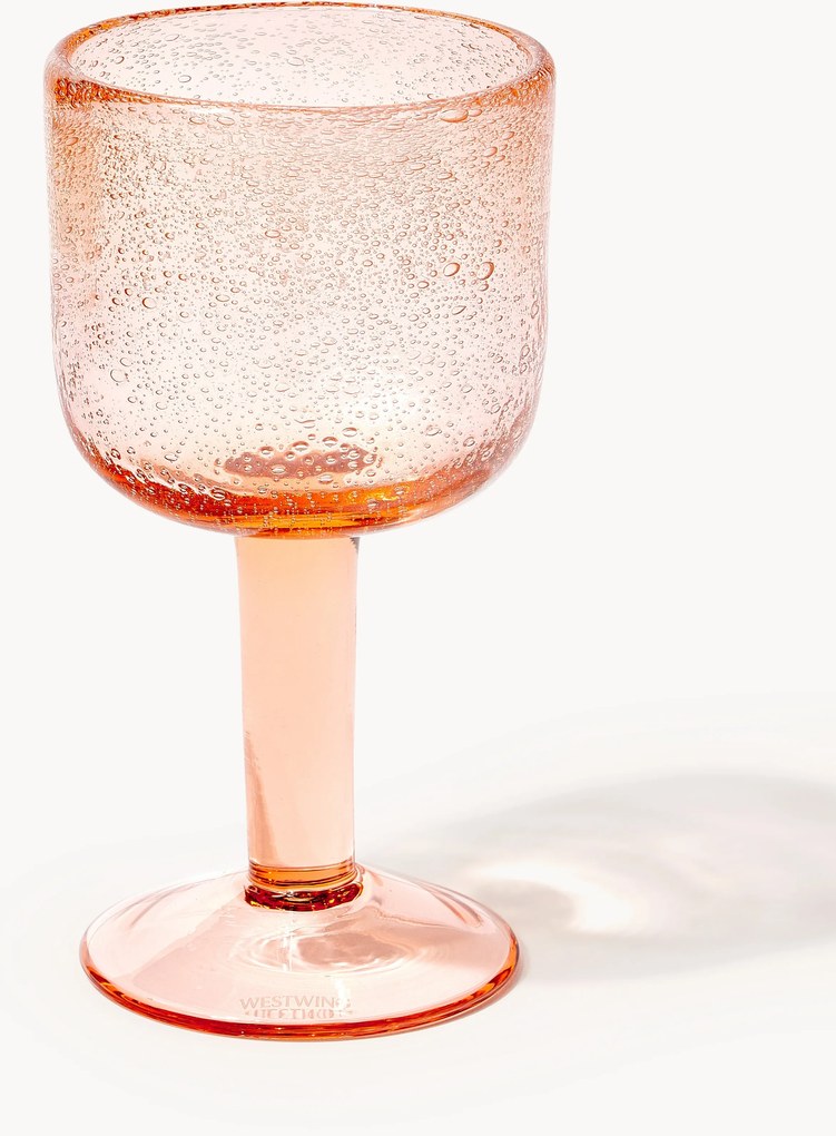 Copos de vinho com bolhas de ar artesanais Hippolyte, conjunto de 4