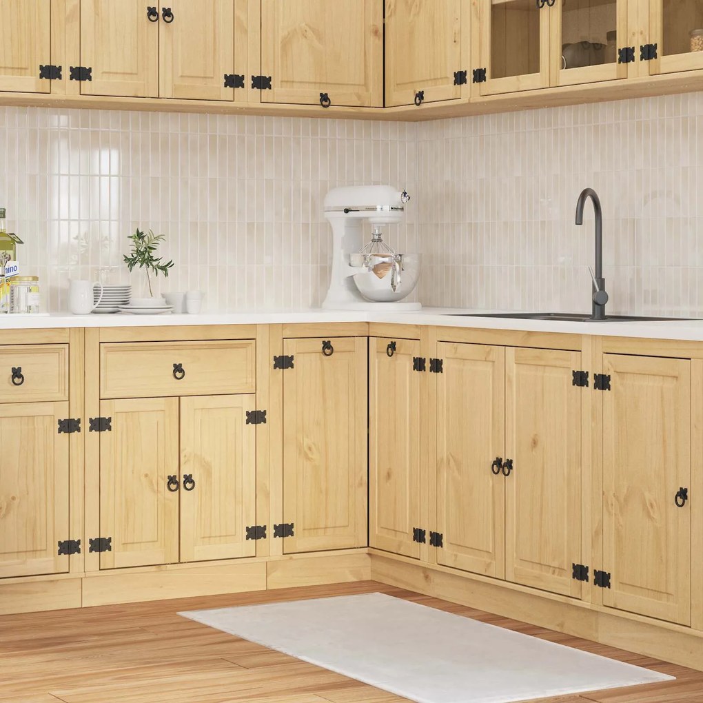 vidaXL Armário com prateleira SKI Castanho Mel 60 x 32 x 40 cm