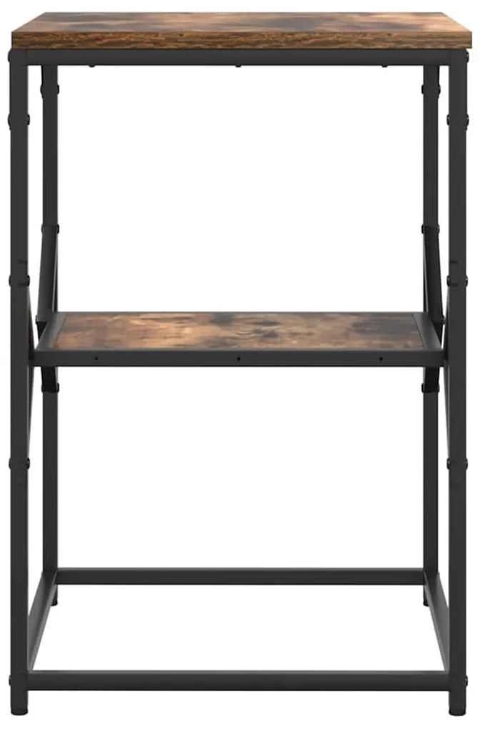 Mesa Lateral vidaXL Carvalho Defumado 41x40x60 cm Madeira Engenharia