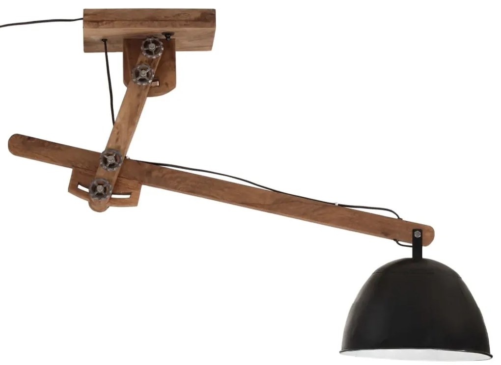 Candeeiro de teto 25 W 105x30x65-108 cm E27 preto