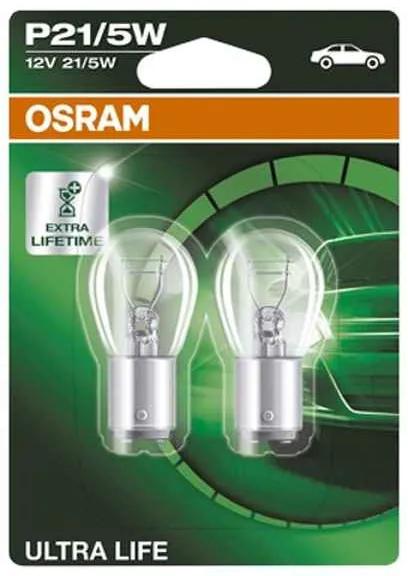 Lâmpada para Automóveis OS7528ULT-02B Osram P21/5W 21/5W 12V (2 Peças)