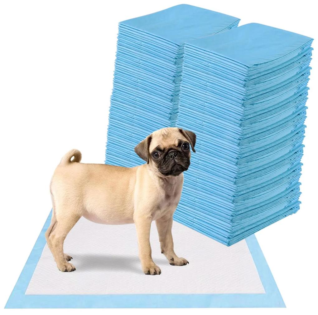 Tapete Descartável Descartável 60 x 60 cm Super Absorvente de Secagem Rápida Controlada por Odor para Cães e Gatos