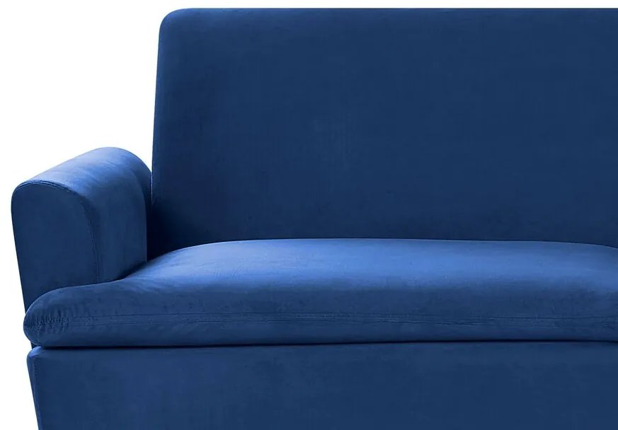 Sofá-cama em veludo azul marinho VETTRE Beliani