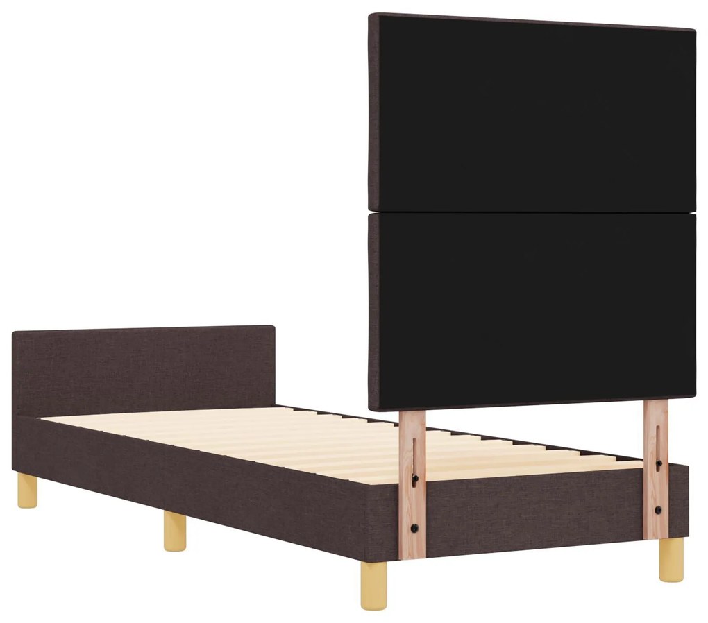 Estrutura de Cama vidaXL Castanho 80x200 cm em Tecido