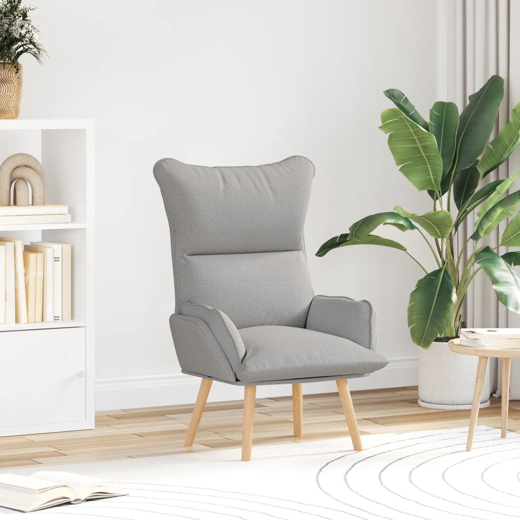 Poltrona Relaxante vidaXL Cinza Nuvem