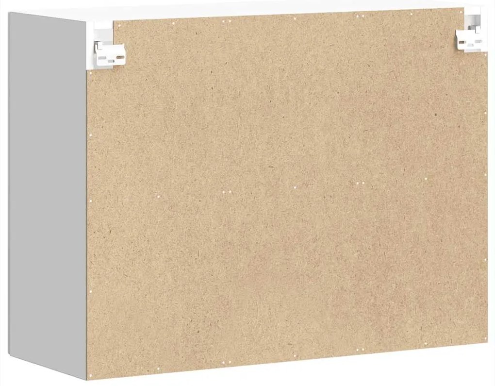 Armário de parede de cozinha porta vidro Lucca branco