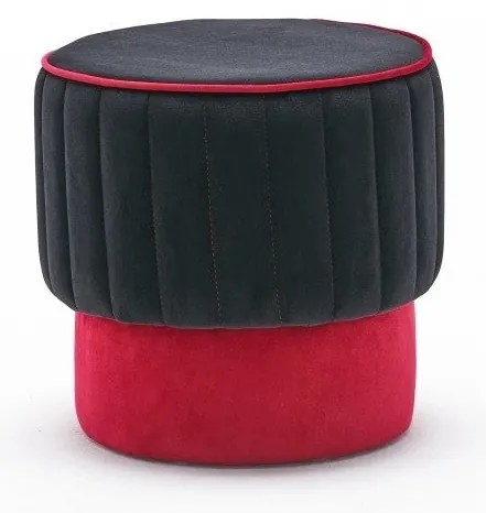 Pouffe Rose – Antracite e Rosa – 40x40x40 cm