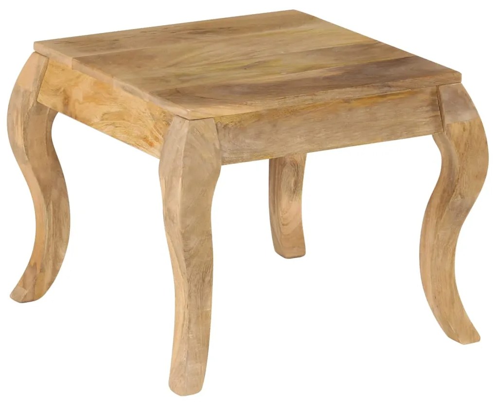 Mesa de apoio 45x45x40 cm madeira de mangueira maciça