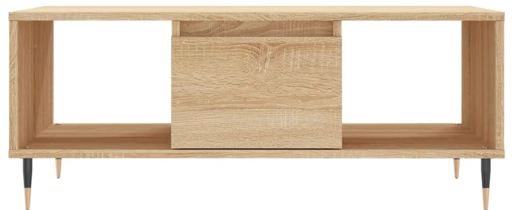 Mesa de centro 90x50x36,5 cm derivados madeira carvalho sonoma