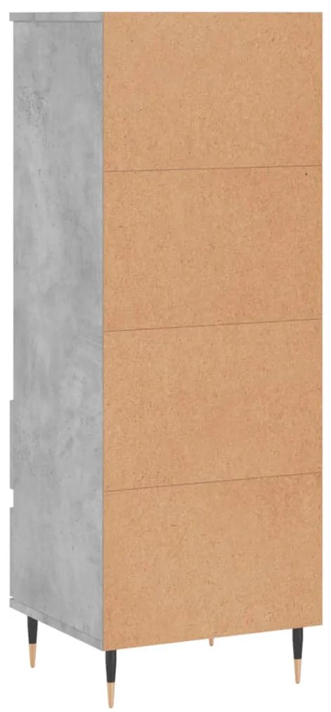 Aparador alto 40x36x110cm derivados de madeira cinzento cimento