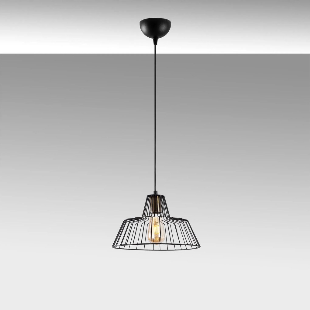 Chandelier Hakcu – Preto Antique – 30 x 30 x 116 cm