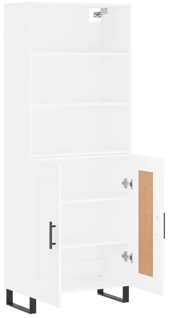 Armário alto 69,5x34x180 cm derivados de madeira branco