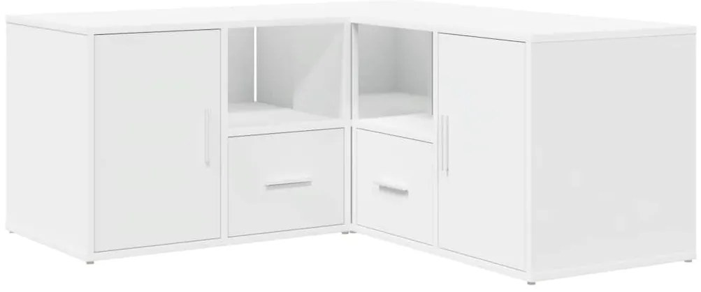 Armário de canto 160x40x45 cm derivados de madeira branco