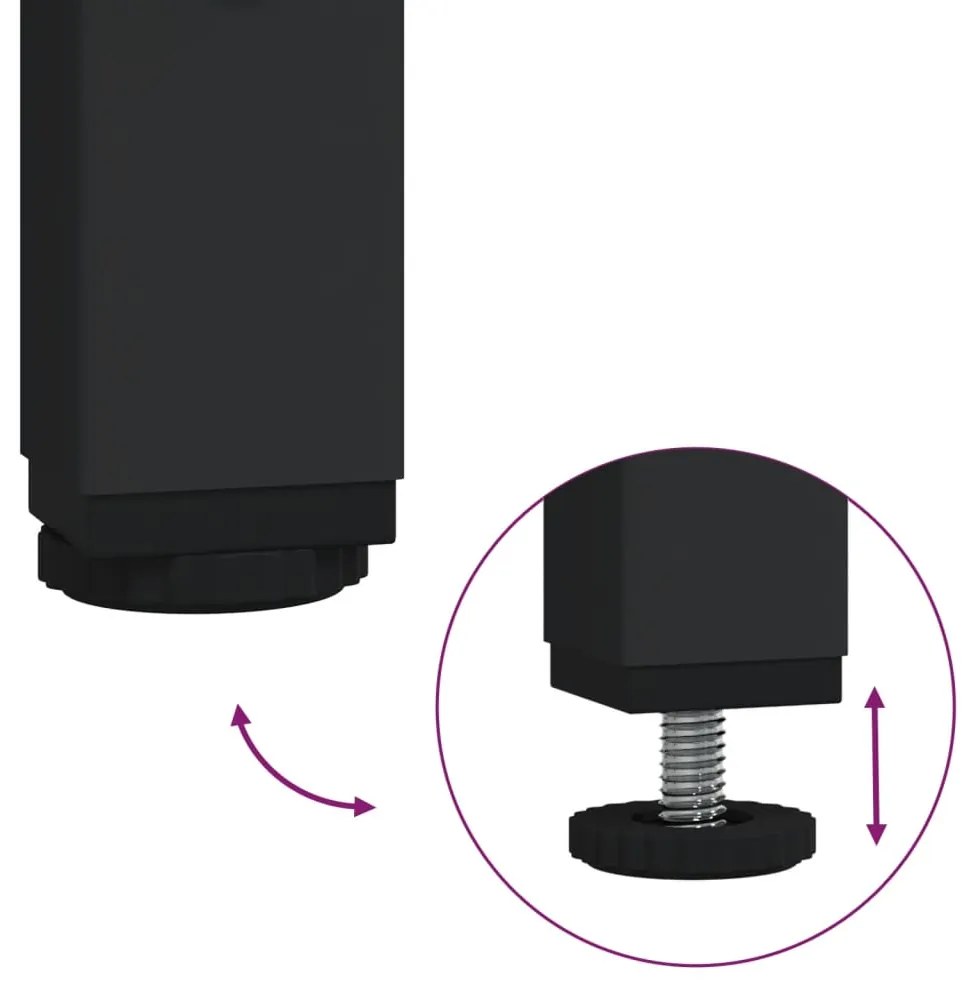 Mesas de apoio de encastrar 3 pcs deriv. madeira cinza sonoma
