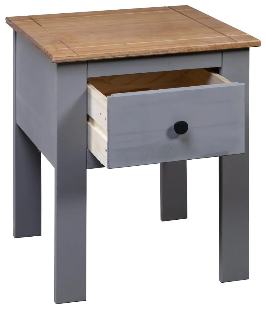 Mesa de cabeceira 46x40x57 cm pinho Panama cinzento
